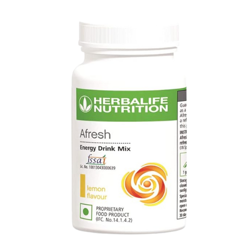 Herbalife Afresh Energy Drink Mix 50g lemon flavor pack for energy and metabolism boost