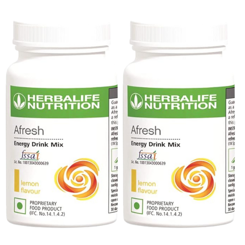 Herbalife Afresh Energy Drink Mix 50g lemon flavor pack for energy and metabolism boost