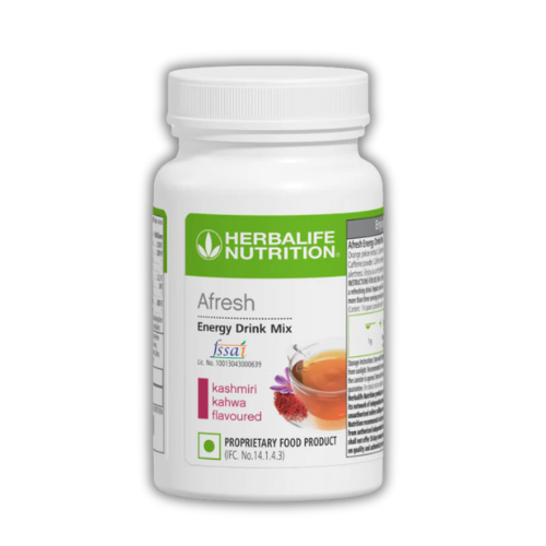 HERBALIFE Afresh Energy Drink Mix 40g pack in Kashmiri Kahwa flavor for metabolism and energy boost