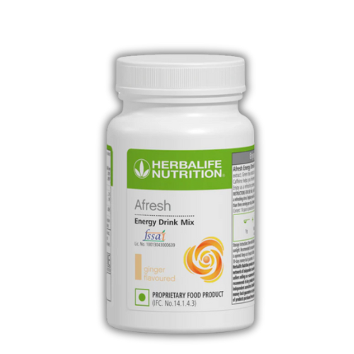 Herbalife Nutrition Afresh Energy Drink Mix 50g ginger flavor pack for energy and metabolism boost