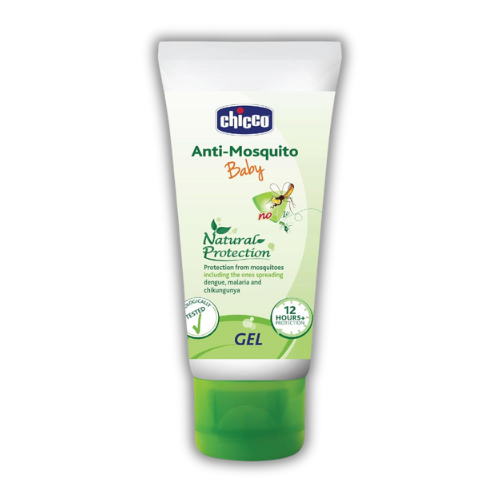 Chicco Anti-Mosquito Gel for Babies, 50ml | Natural Protection from Disease Spreading Mosquitoes | Dermatologically tested | Free from DEET, Alcohol and Colours