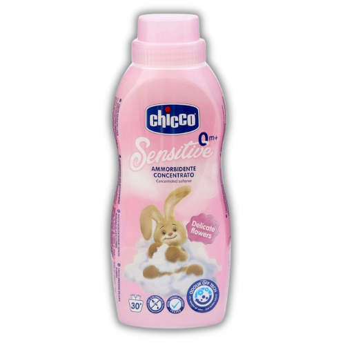 Chicco Baby Fabric Softener Liquid With New Odour Elimination Technology, Keeps Clothes Gentle, Fresh & Fragnant, Dermatologically Tested, Delicate Flowers (750Ml)